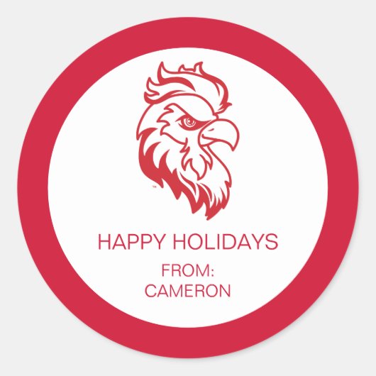 Vakantiewoningen in Jacksonville State University Ronde Sticker (Voorkant)