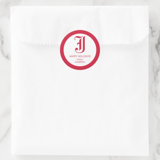 Vakantiewoningen in Jacksonville State University Ronde Sticker (Tas)