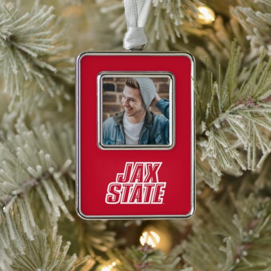 Vakantiewoningen in Jacksonville State University Verzilverd Omlijst Ornament (Boom)