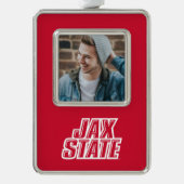 Vakantiewoningen in Jacksonville State University Verzilverd Omlijst Ornament (Voorkant)