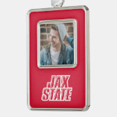 Vakantiewoningen in Jacksonville State University Verzilverd Omlijst Ornament (Links)