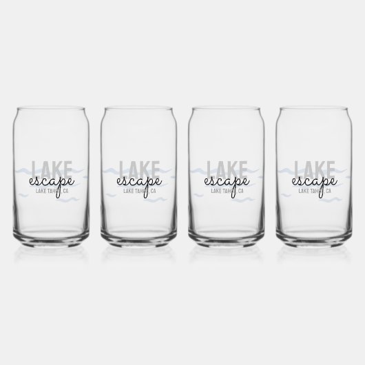 Vakantiewoningen in Lake House - Blikvorm Glas (Voorkant)