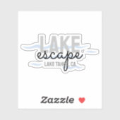 Vakantiewoningen in Lake House - Vinyl Sticker (Vel)