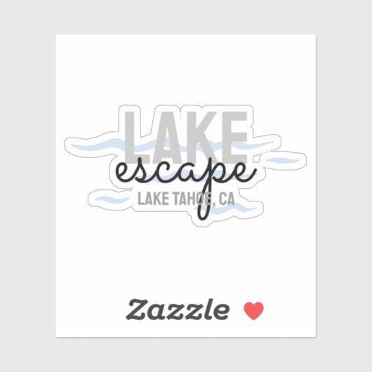 Vakantiewoningen in Lake House - Vinyl Sticker (Vel)