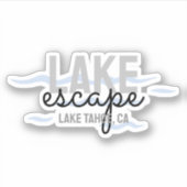 Vakantiewoningen in Lake House - Vinyl Sticker (Voorkant)