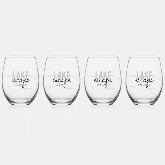 Vakantiewoningen in Lake House - Wijnglas Zonder Voet (Voorkant)