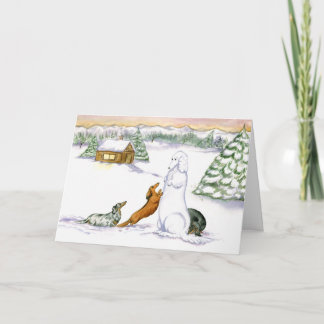 Vakantiewoningen in Snow Dachshund Kaart