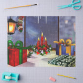 Vakantiewoningen in Yule Time Reflections Tissuepapier (Craft)