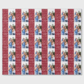 Vakantiewoorden foto Kerst cadeauverpakking Cadeaupapier (Vlak)