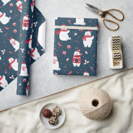Vakantige Beren Cadeaupapier