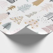 Vakantige bomen cadeaupapier (Hoek)