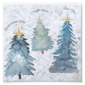 Vakantige bomen foto afdruk (Voorkant)