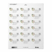 Vakantige botanische heilige logo bedankt etiket (Full Sheet)