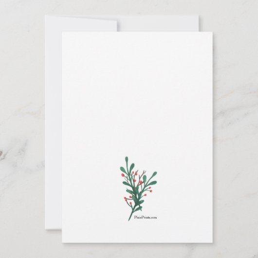 Vakantige Floral Burst Card Kaart (Achterkant)