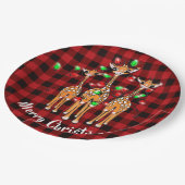 Vakantige Giraffe, getwinkle verlichting, geblazen Papieren Bordje (Gekanteld)