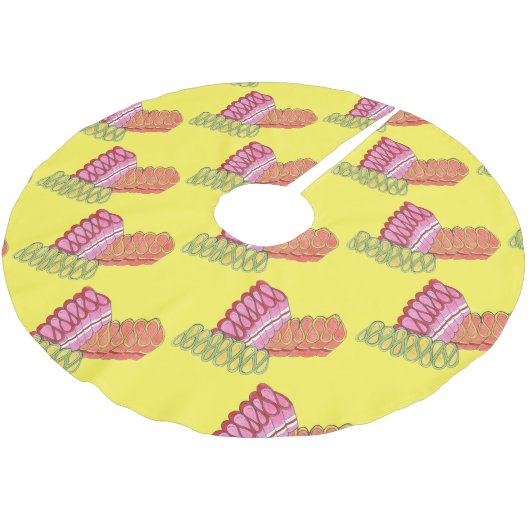 Vakantige kerstbekers met hard Snoep Kerstboom Rok (Gekanteld)