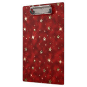 Vakantige kerststerren en gouden feestdagen klembord (Links)