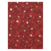 Vakantige kerststerren en gouden feestdagen tafelkleed (Voorkant)