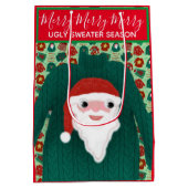 Vakantige trui aangepast thema Gift Bag Medium Cadeauzakje (Achterkant)