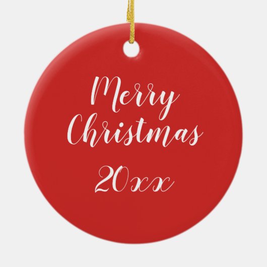 Vakantige Zebra, rode groene touwlichten Keramisch Ornament (Achterkant)