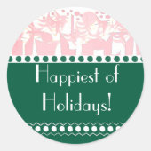 Vakantiger Ronde Sticker (Voorkant)