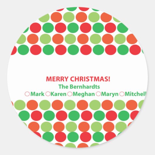 Vakantiger Ronde Sticker (Voorkant)