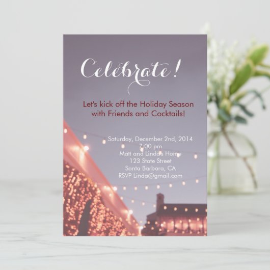 Vakantispartij, Bachelorette, Birthday Party Invit Kaart (Staand voorkant)