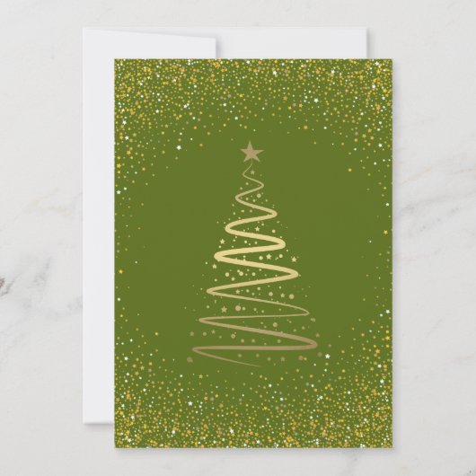 Vakantispartij Merry en Bright Holly Berries Kaart (Achterkant)