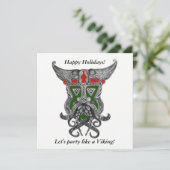 Vakantispartij - Partij als een Viking Kaart (Staand voorkant)