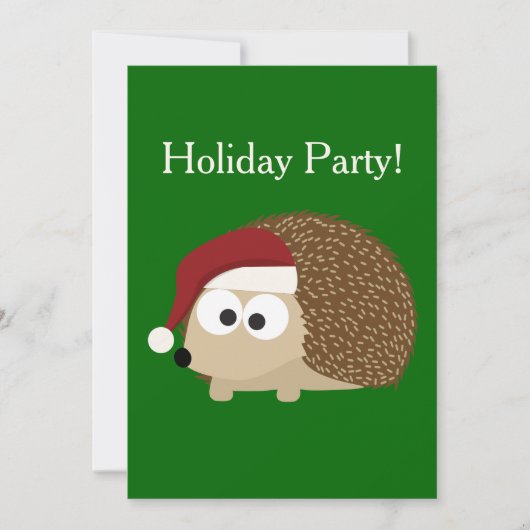 Vakantispartij! Santa Hedegel Kaart (Voorkant)