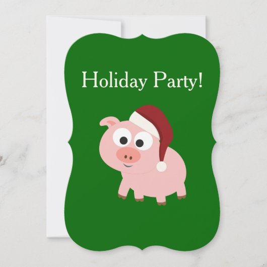 Vakantispartij! Santa Pig Kaart (Voorkant)