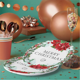 Vakantispartij Voeg Logo kerstavond toe Papieren Bordje