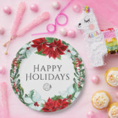 Vakantispartij Voeg Logo kerstavond toe Papieren Bordje (Feest)