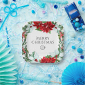 Vakantispartij Voeg Logo kerstavond toe Papieren Bordje (Feest)