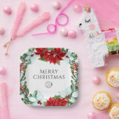 Vakantispartij Voeg Logo kerstavond toe Papieren Bordje (Feest)