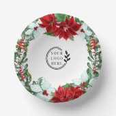 Vakantispartij Voeg Logo kerstavond toe Papieren Kommen (Voorkant)