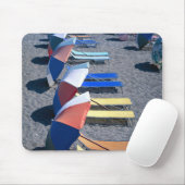 Vakantorstoelen op strand muismat (Met muis)
