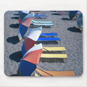 Vakantorstoelen op strand muismat