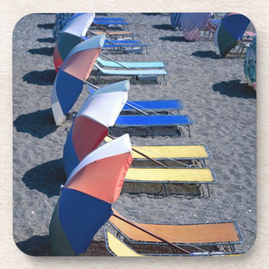 Vakantorstoelen op strand onderzetter (Voorkant)