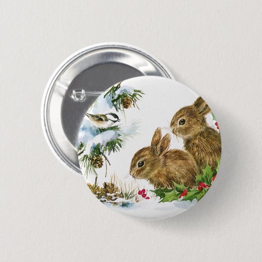  Vakbaai en Bunnies Ronde Button 5,7 Cm (Voorkant /achterkant)