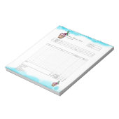 Vakbakkersbestelling voor gebak Vakbakkersbestelli Notitieblok (Linkerzijde)