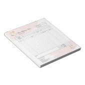 Vakbakkersbestelling voor gebak Vakbakkersbestelli Notitieblok (Schuin)