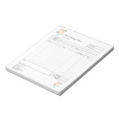 Vakbakkersbestelling voor gebak Vakbakkersbestelli Notitieblok (Linkerzijde)