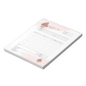 Vakbakkersbestelling voor gebak Vakbakkersbestelli Notitieblok (Linkerzijde)