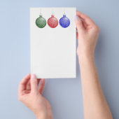 Vakbakkersbrochure - kerstversieringen flyer (Hand)