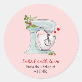 Vakbakkerskoeken voor de Waterverf van feestdagen  Ronde Sticker