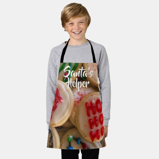 Vakbakkerskoekjes, Helper van de Kerstman Schort (Gedragen)