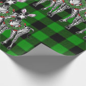 Vakbakkersvis, kerstmis, groene vlecht cadeaupapier (Hoek)