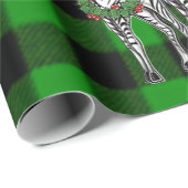 Vakbakkersvis, kerstmis, groene vlecht cadeaupapier (Rol Hoek)