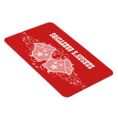 Vakbalen en wervelingen Premium Magnet, Rood Magneet (Rechterzijde)